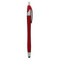 Stylus Click Pen - Red - Pad Printed